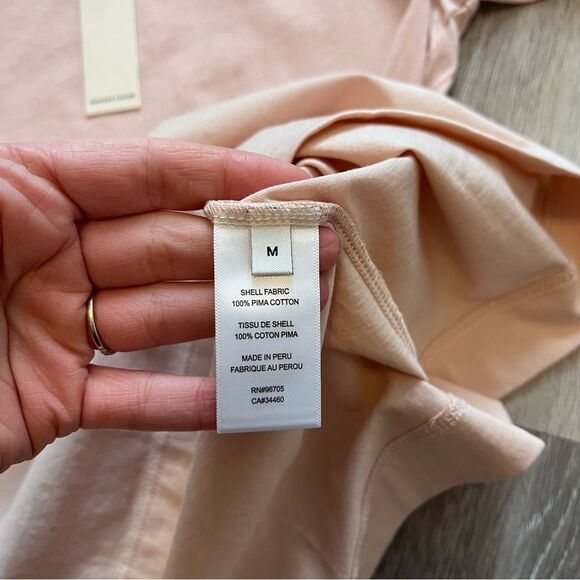 Nwt Rebecca Taylor smocked Tee‎ in light pink - Picture 6 of 6